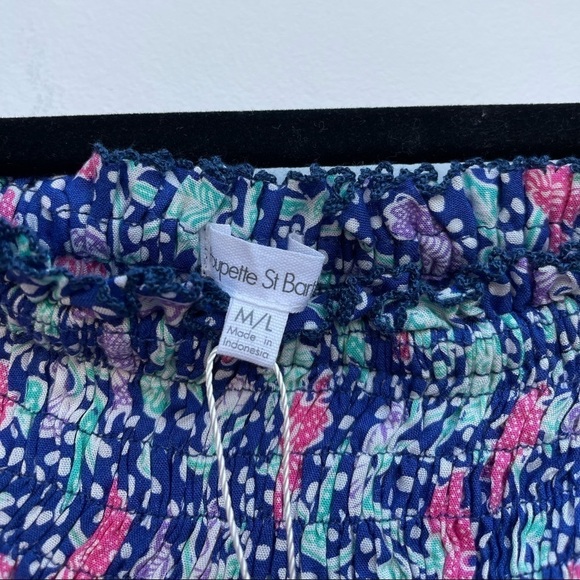 Poupette St Barth Ariel Smocked Top Size M/L - Picture 3 of 6